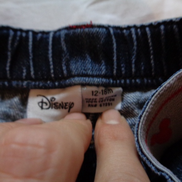 Disney Mickey Mouse Jeans 12-18M - Picture 3 of 3